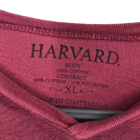 Harvard Distressed Raw Jagged Hem T-Shirt Soft Lightweight Cotton SZ XL - Picture 7 of 7